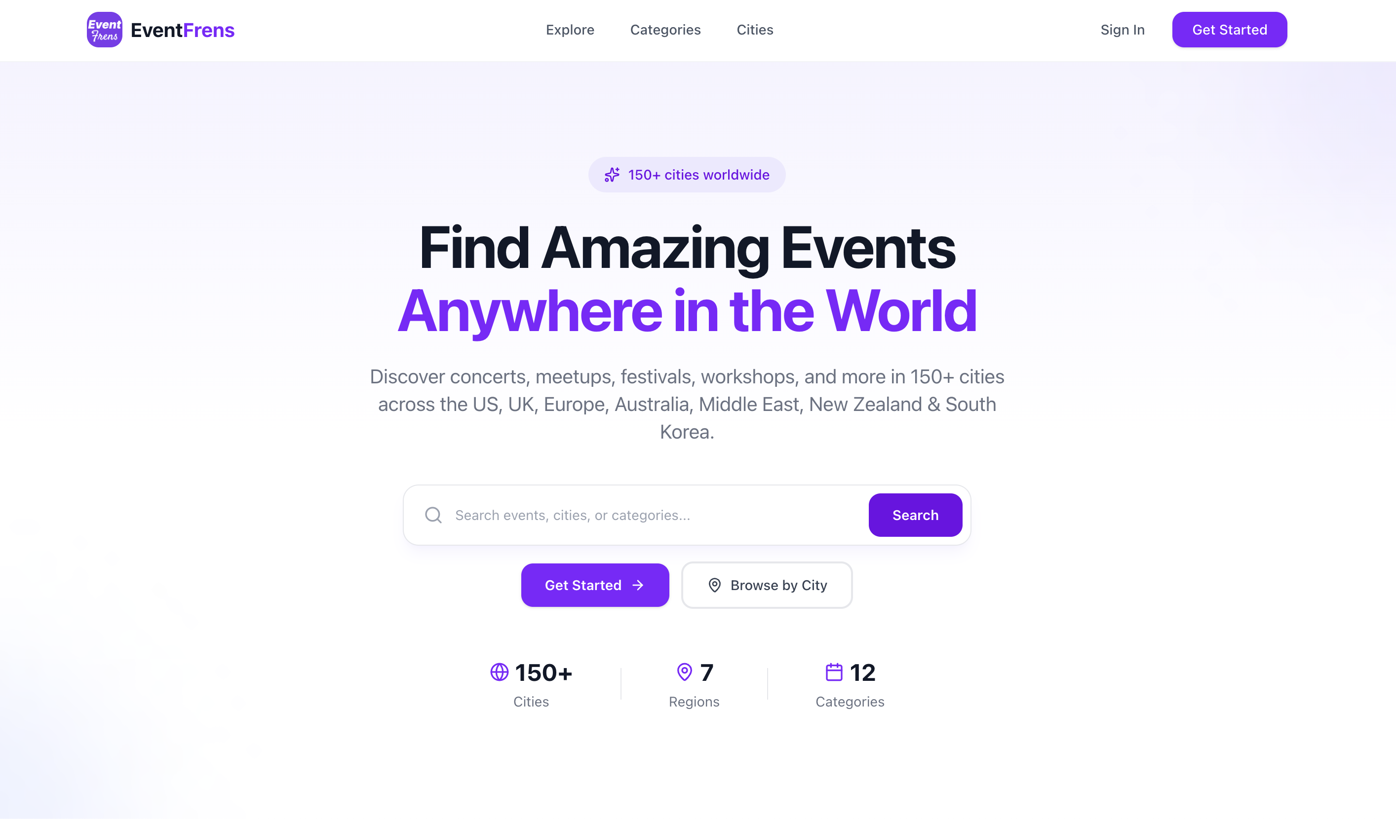 EventFrens - Discover events worldwide