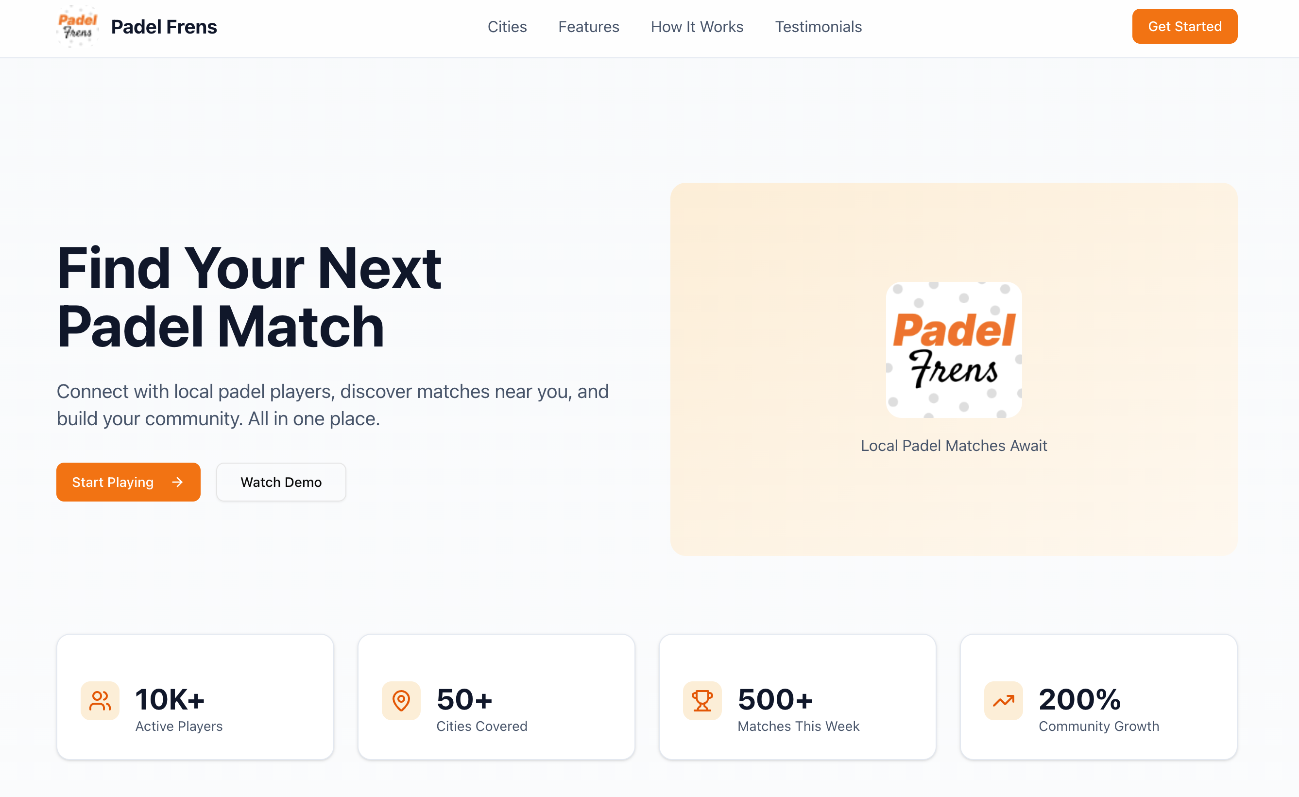 Padel Frens - Find your next padel match